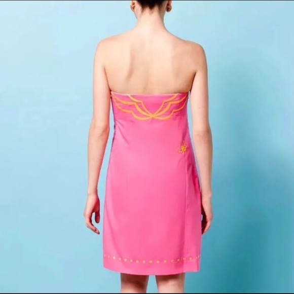 NWT Lilly Pulitzer Bowen Dress Hotty Pink Size 0 - Picture 2 of 14